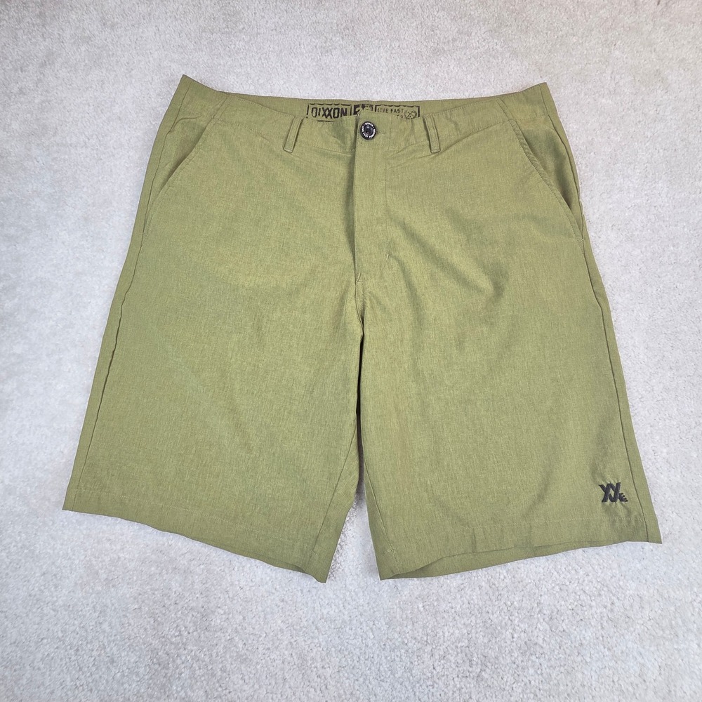 Dixxon Flannel Co Mens Olive Green Hybrid Shorts Stretch Size 38